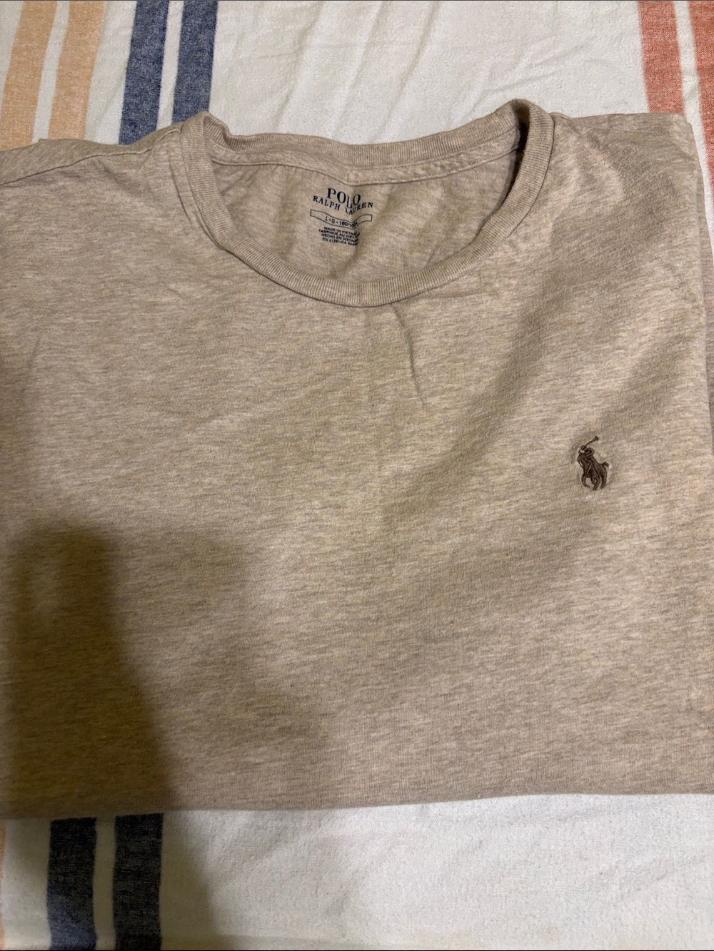 Polo by Ralph Lauren Men’s Crewneck T-Shirt — Heather Tan
